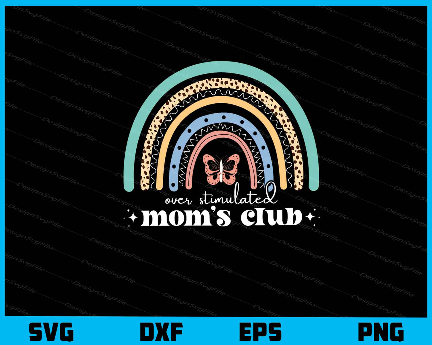 Over Stimulated Mom’s Club Svg Cutting Printable File  - Premium Cutting Files in SVG, PNG & EPS Formats - Premium SVG Cutting Files for Crafts