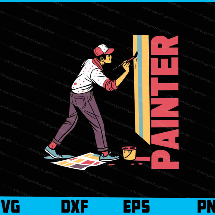 Painter Painting Paint Brush Roller Tool SVG