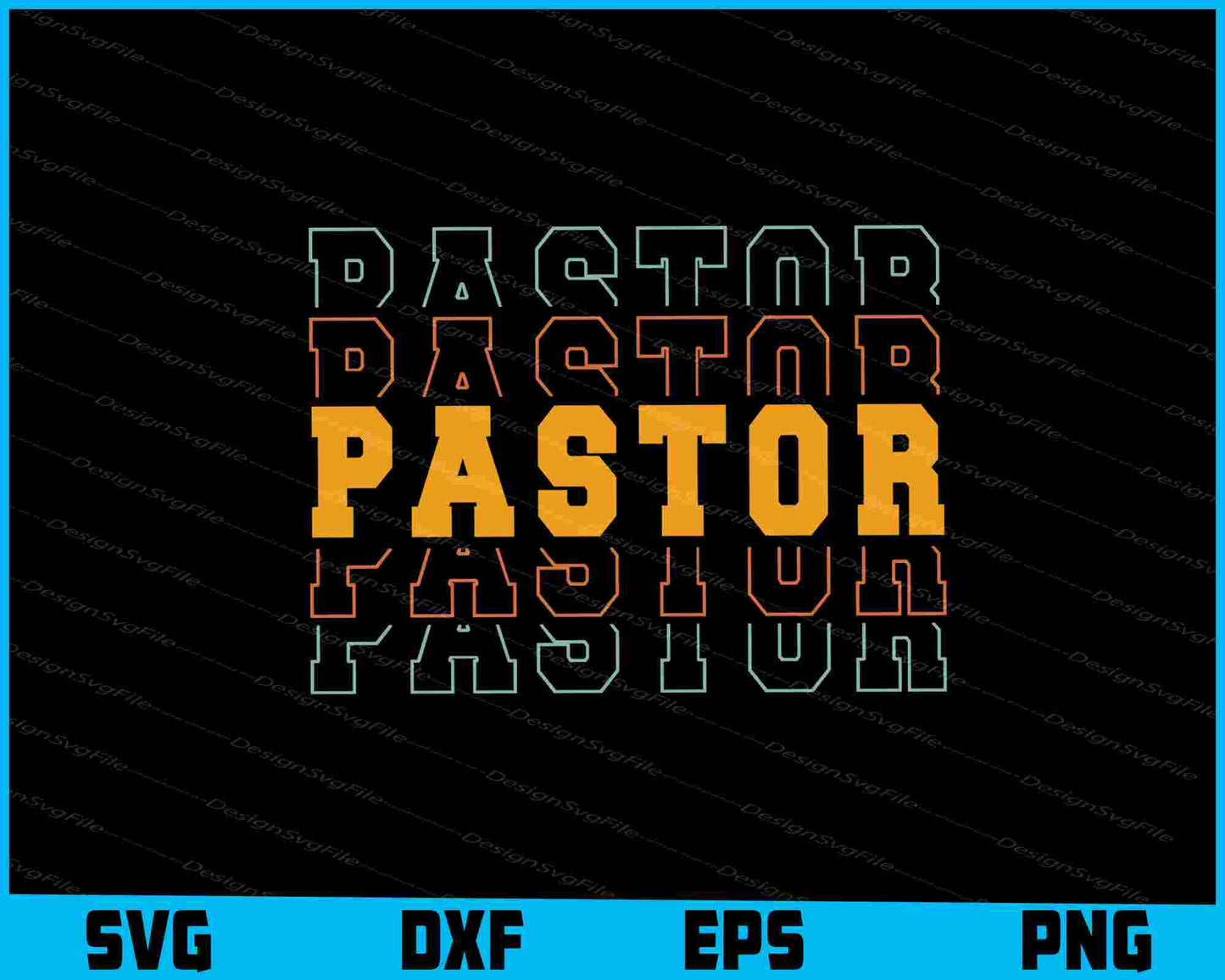 Pastor Vintage SVG