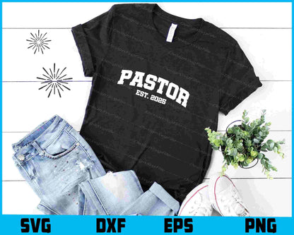 Pastor EST 2025 SVG