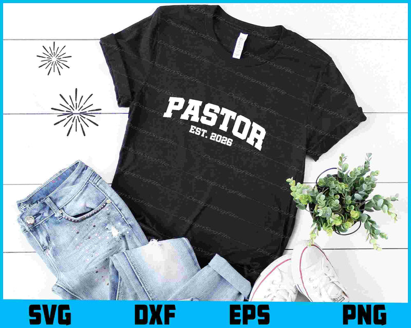 Pastor EST 2026 SVG