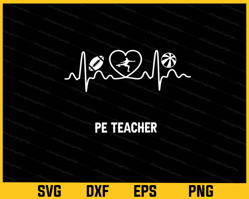 Pe Teacher Svg Cutting Printable File  - Premium Cutting Files in SVG, PNG & EPS Formats - Premium SVG Cutting Files for Crafts