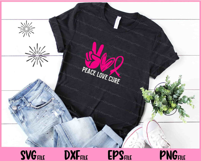 Peace Love Cure t shirt