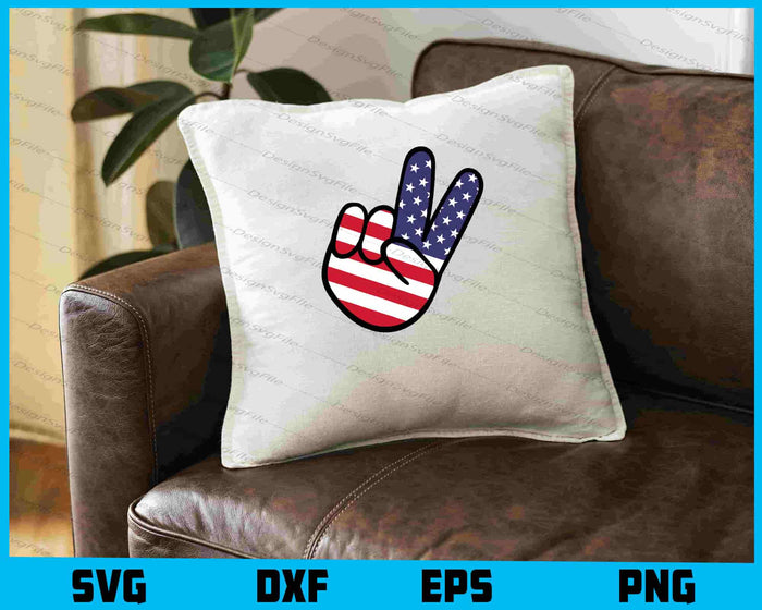 Peace Sign Memorial Day, 4th Of July SVG