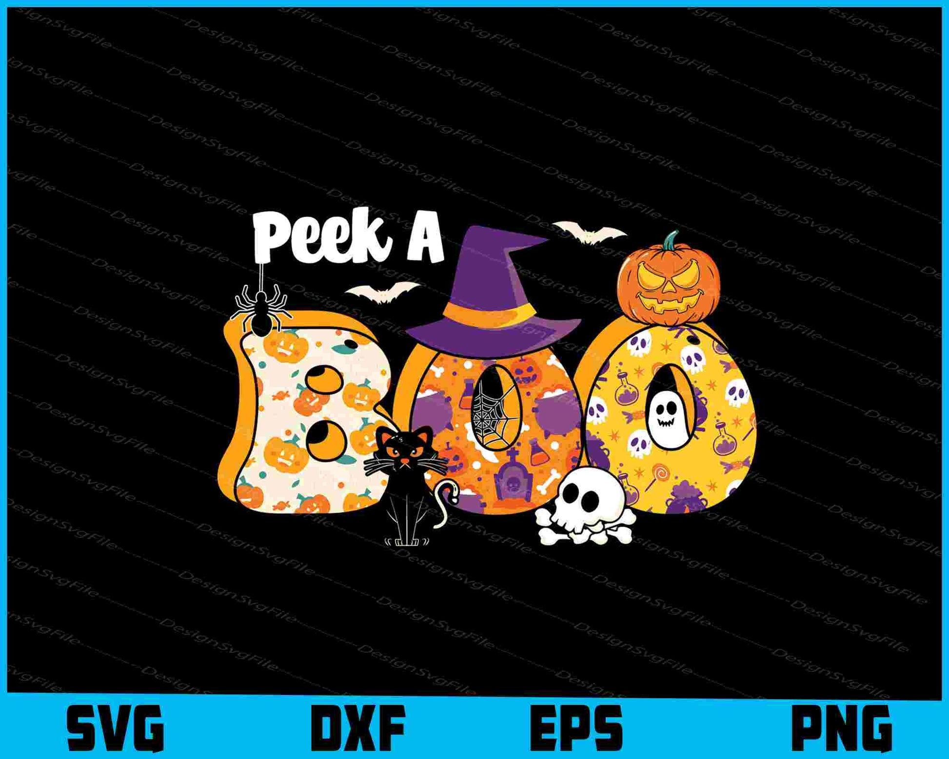 Peek A Boo Halloween SVG PNG Printable File  - Premium Cutting Files in SVG, PNG & EPS Formats - Premium SVG Cutting Files for Crafts