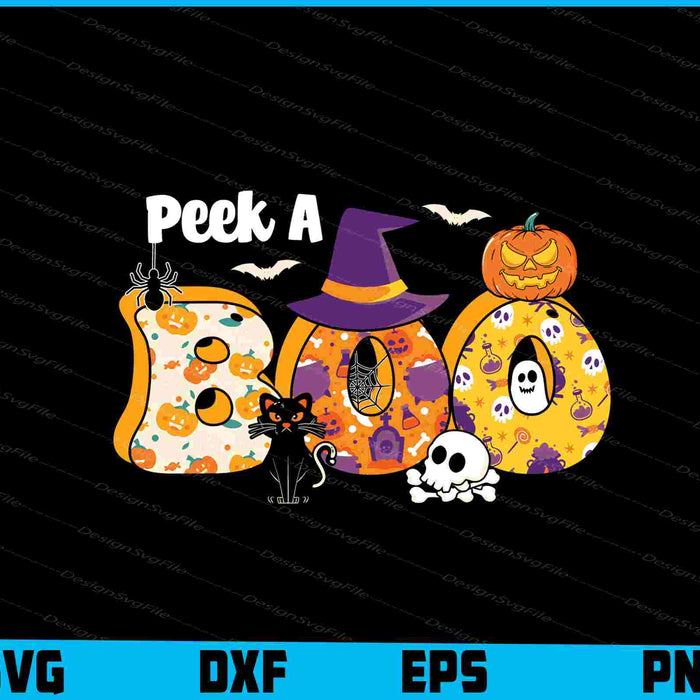 Peek A Boo Halloween SVG PNG Printable File  - Premium Cutting Files in SVG, PNG & EPS Formats - Premium SVG Cutting Files for Crafts