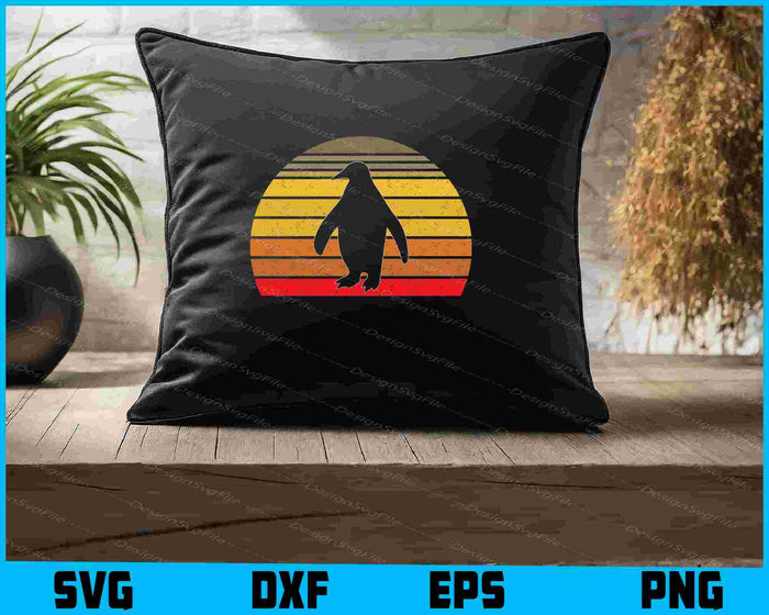 Penguin Shirt Retro Style SVG