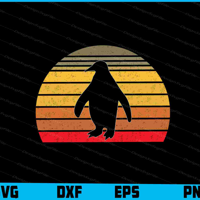 Penguin Shirt Retro Style SVG