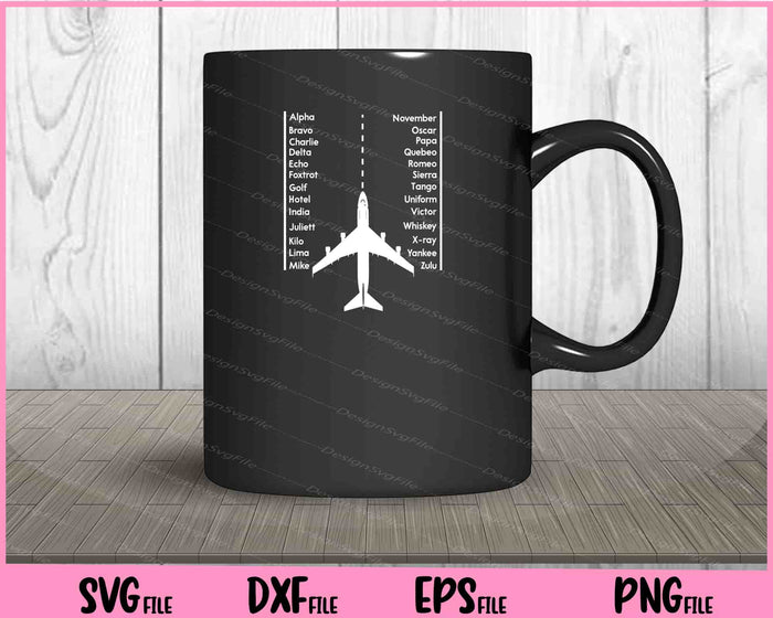 Phonetica Alphabet - Pilot & Aviation Airplane Svg Cutting Printable Files  - Premium Cutting Files in SVG, PNG & EPS Formats - Premium SVG Cutting Files for Crafts