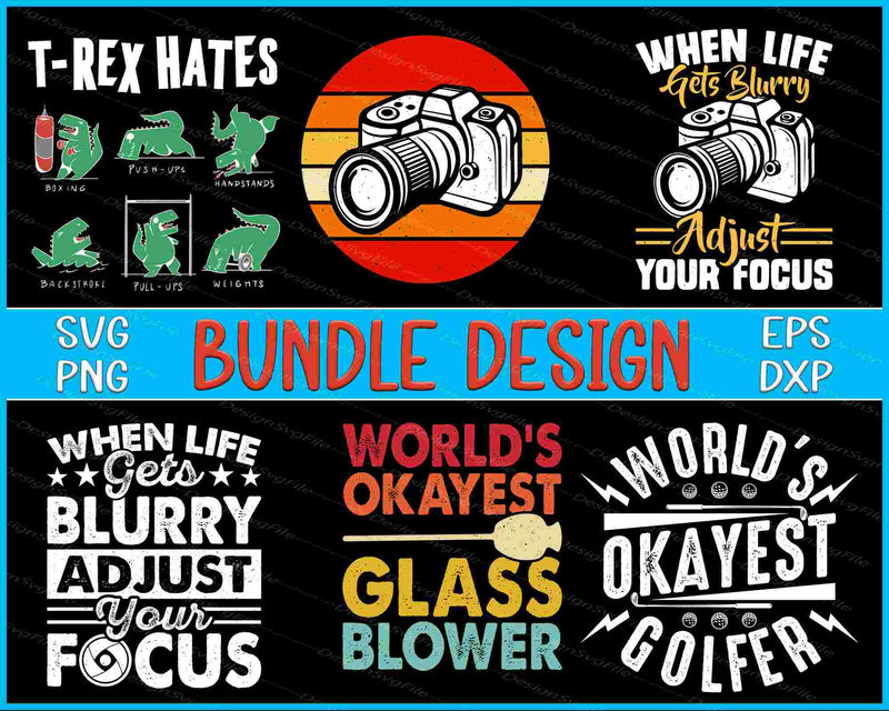 Photography Bundle SVG, Golfer PNG