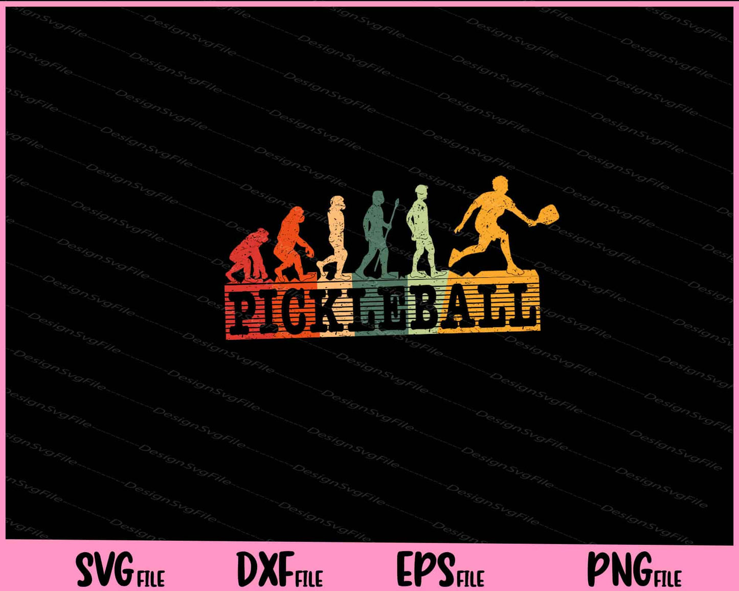 Pickleball Evolution for Pickleball Player Svg Cutting Printable Files  - Premium Cutting Files in SVG, PNG & EPS Formats - Premium SVG Cutting Files for Crafts