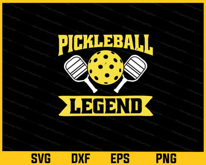 Pickleball Legend Vintage Svg Cutting Printable File  - Premium Cutting Files in SVG, PNG & EPS Formats - Premium SVG Cutting Files for Crafts