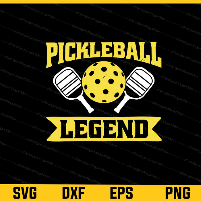 Pickleball Legend Vintage Svg Cutting Printable File  - Premium Cutting Files in SVG, PNG & EPS Formats - Premium SVG Cutting Files for Crafts