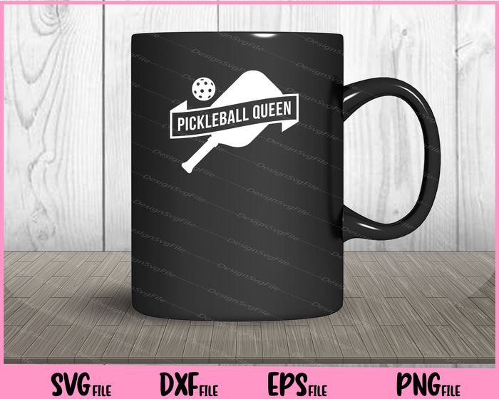 Collection of pickleball-themed graphics and text on a black background