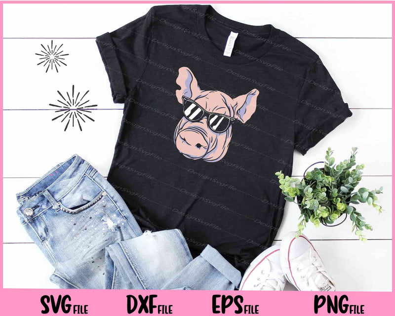 Pig Animal Sunglasses t shirt
