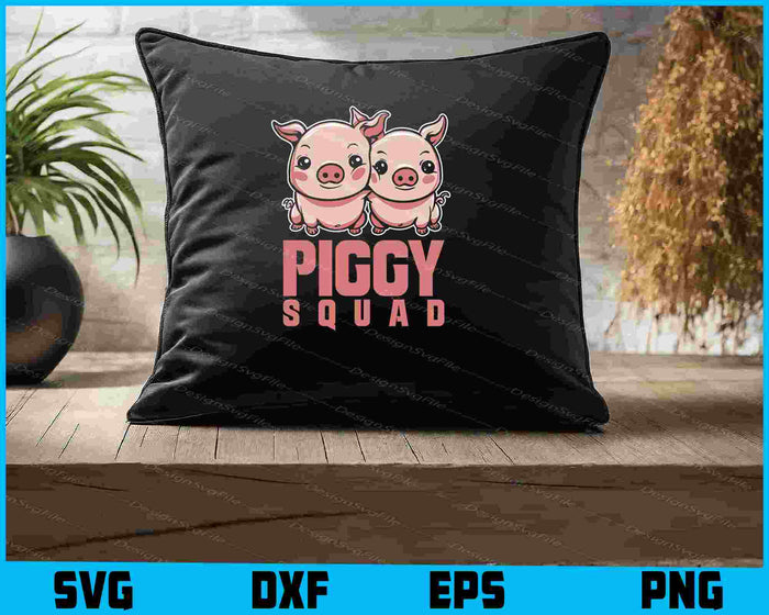 Piggy Squad SVG