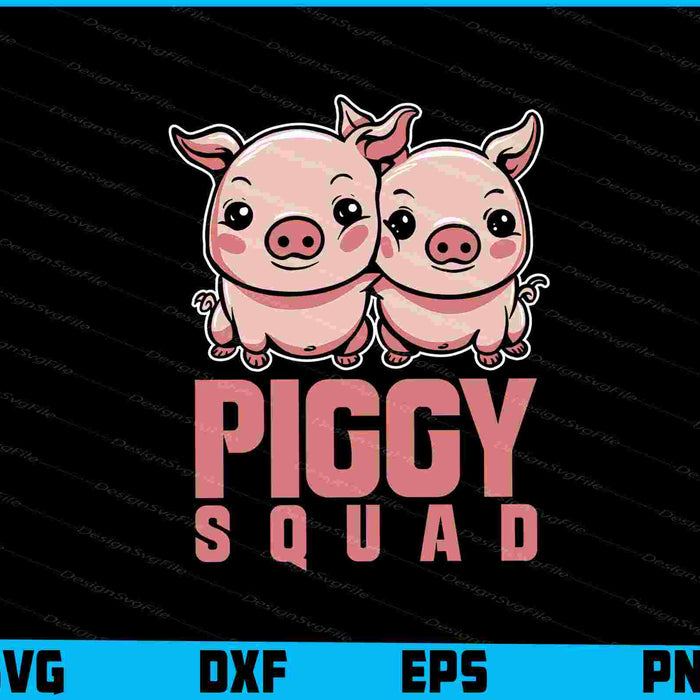 Piggy Squad SVG