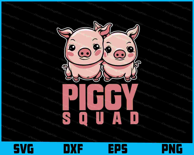 Piggy Squad SVG