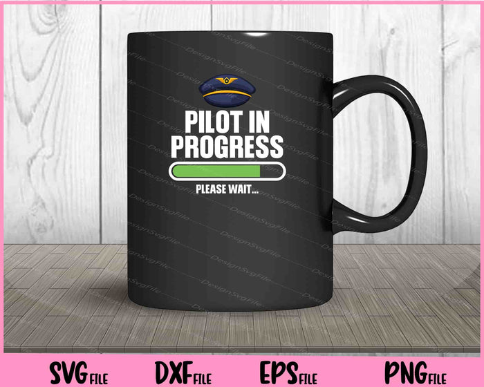 Pilot In Progress Flight School Student Svg Cutting Printable Files  - Premium Cutting Files in SVG, PNG & EPS Formats - Premium SVG Cutting Files for Crafts