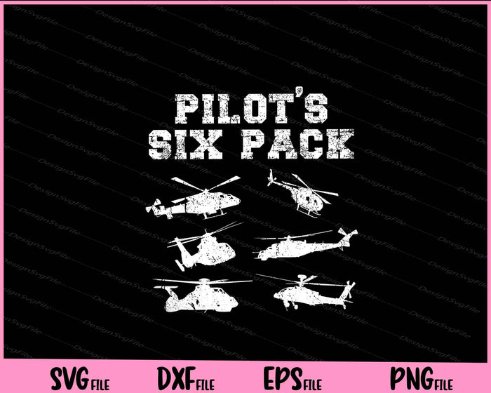 Collection of pilot-themed graphics and text on a black background with colorful elements.