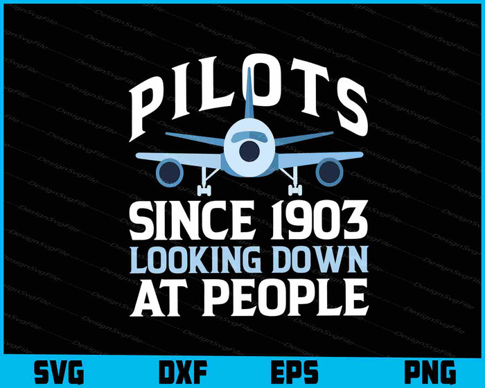 Pilots Since 1903 Looking Down Traffic Controller SVG