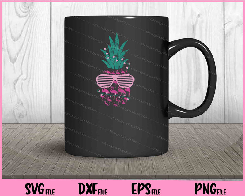 Pineapple And Flamingos Funny mug