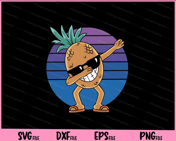 Pineapple Dabbing Funny Svg Cutting Printable Files  - Premium Cutting Files in SVG, PNG & EPS Formats - Premium SVG Cutting Files for Crafts