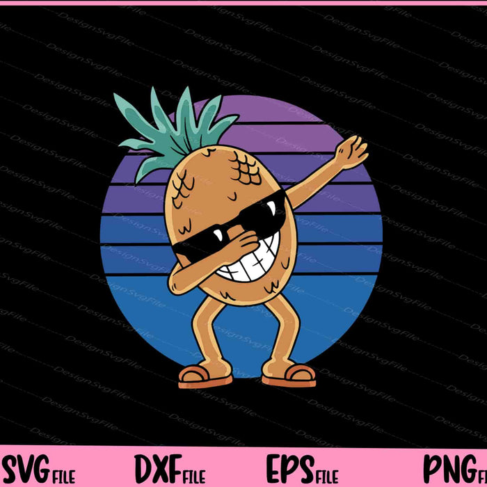 Pineapple Dabbing Funny Svg Cutting Printable Files  - Premium Cutting Files in SVG, PNG & EPS Formats - Premium SVG Cutting Files for Crafts