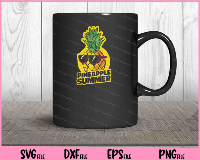 Pineapple Sunglasses Summer mug