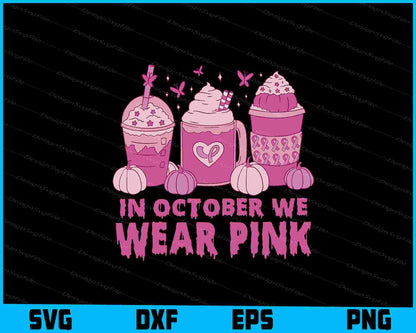 Pink Autumn Drinks Awareness