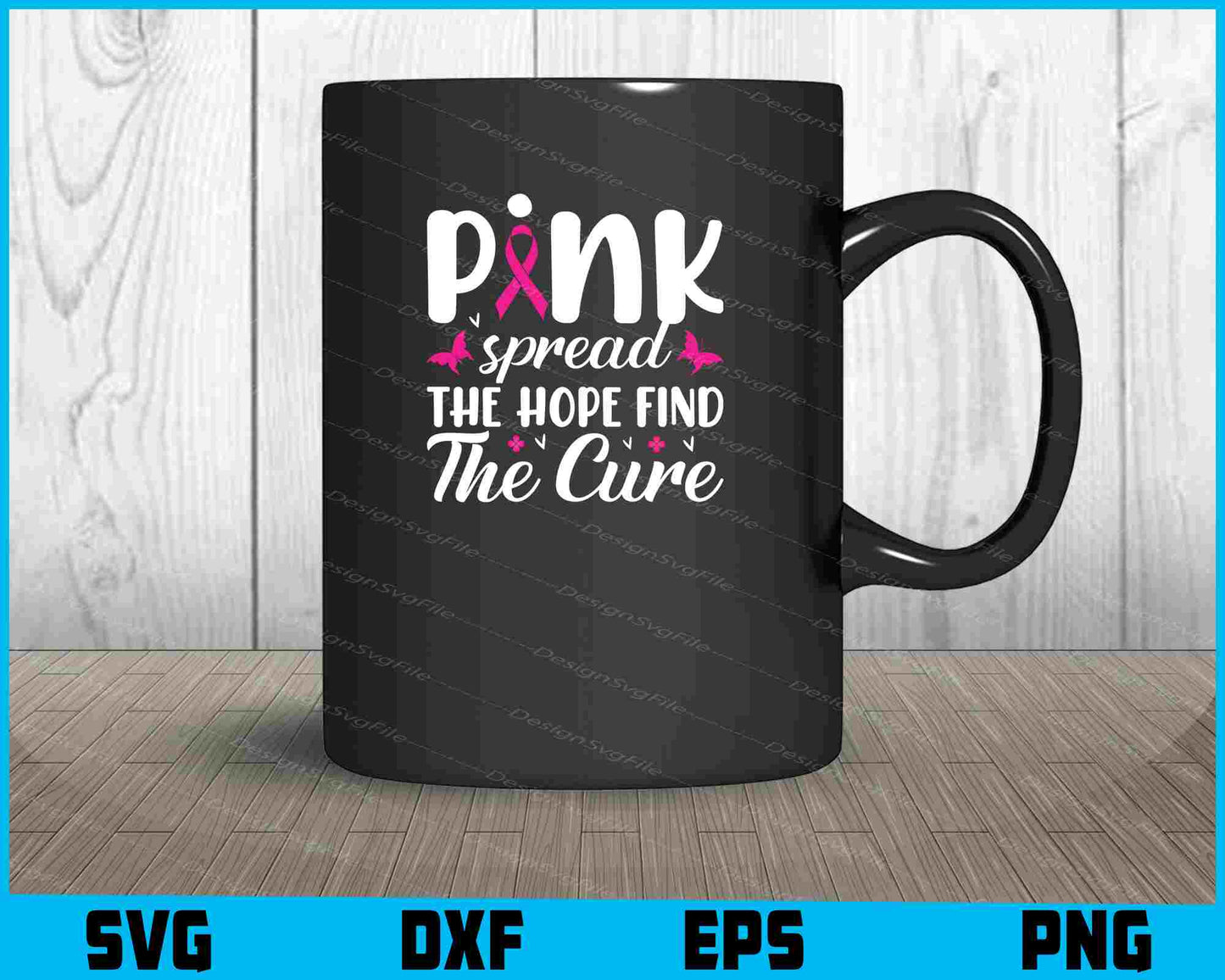 Pink Spread The Hope Find The Cure Svg Cutting Printable File  - Premium Cutting Files in SVG, PNG & EPS Formats - Premium SVG Cutting Files for Crafts