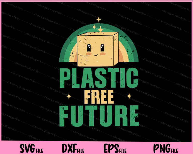 Plastic Free Future vintage retro Svg Cutting Printable Files  - Premium Cutting Files in SVG, PNG & EPS Formats - Premium SVG Cutting Files for Crafts