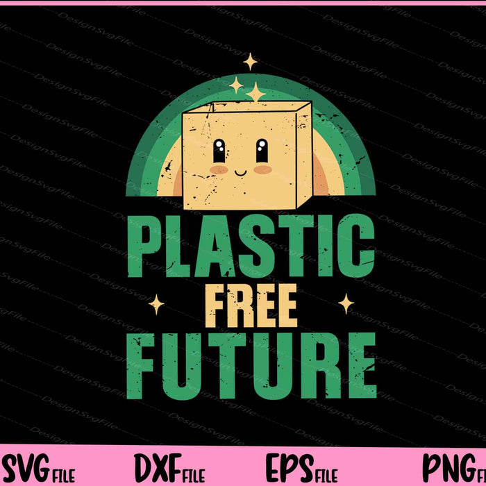 Plastic Free Future vintage retro Svg Cutting Printable Files  - Premium Cutting Files in SVG, PNG & EPS Formats - Premium SVG Cutting Files for Crafts