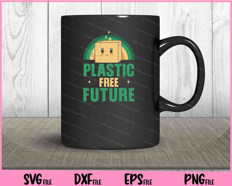 Plastic Free Future vintage retro mug