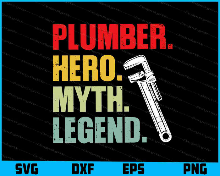 Collection of plumber-themed graphics and text with various design styles on a black background.
