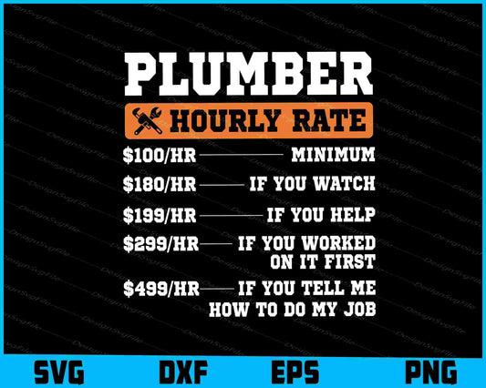 Plumber Hourly Rate SVG, Nutrition Facts