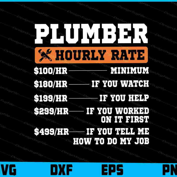 Plumber Hourly Rate SVG, Nutrition Facts