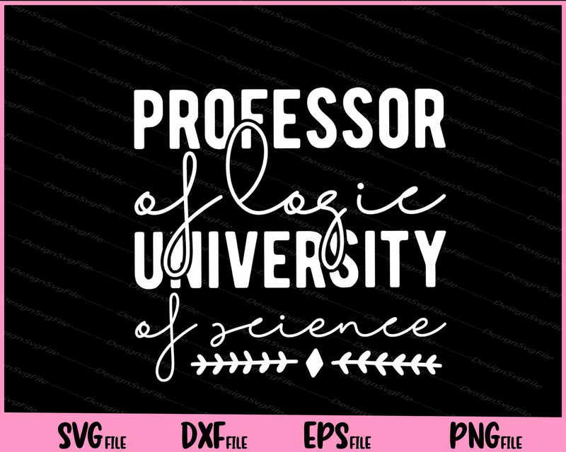 Professor Of Logic University Of Science Svg Cutting Printable Files  - Premium Cutting Files in SVG, PNG & EPS Formats - Premium SVG Cutting Files for Crafts