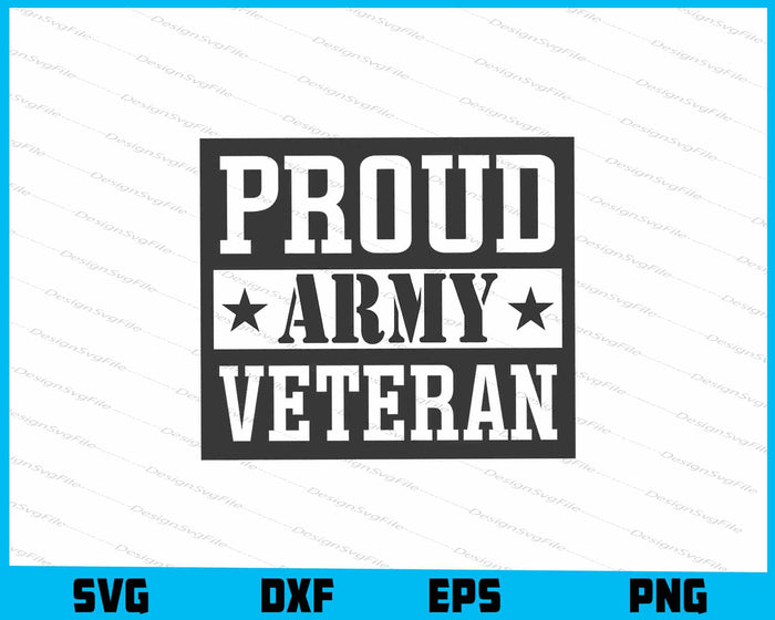 Proud Army Veteran Memorial Day SVG