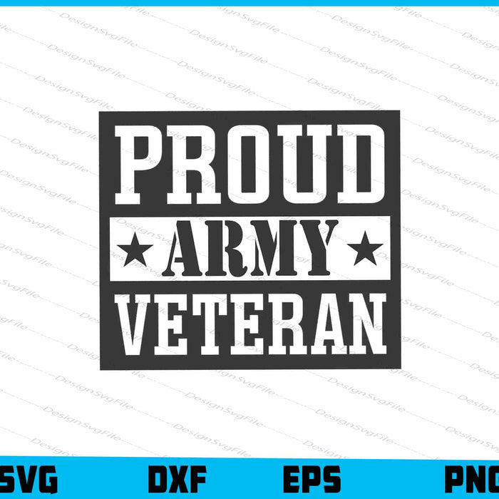 Proud Army Veteran Memorial Day SVG