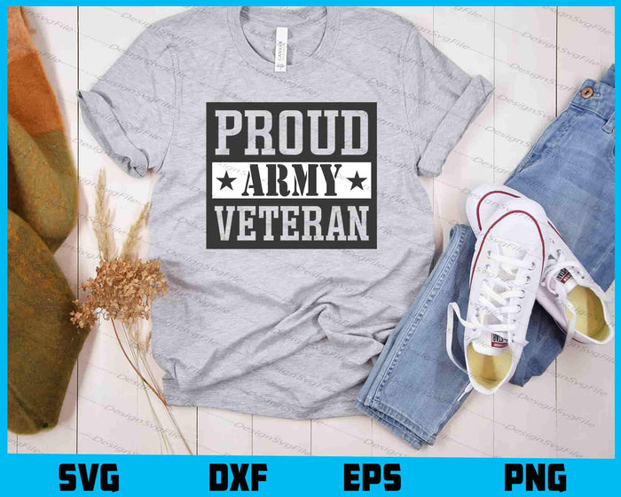 Proud Army Veteran Memorial Day SVG