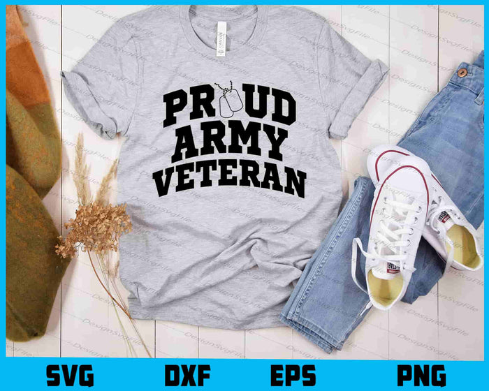 Proud Army Veteran, Memorial Day SVG