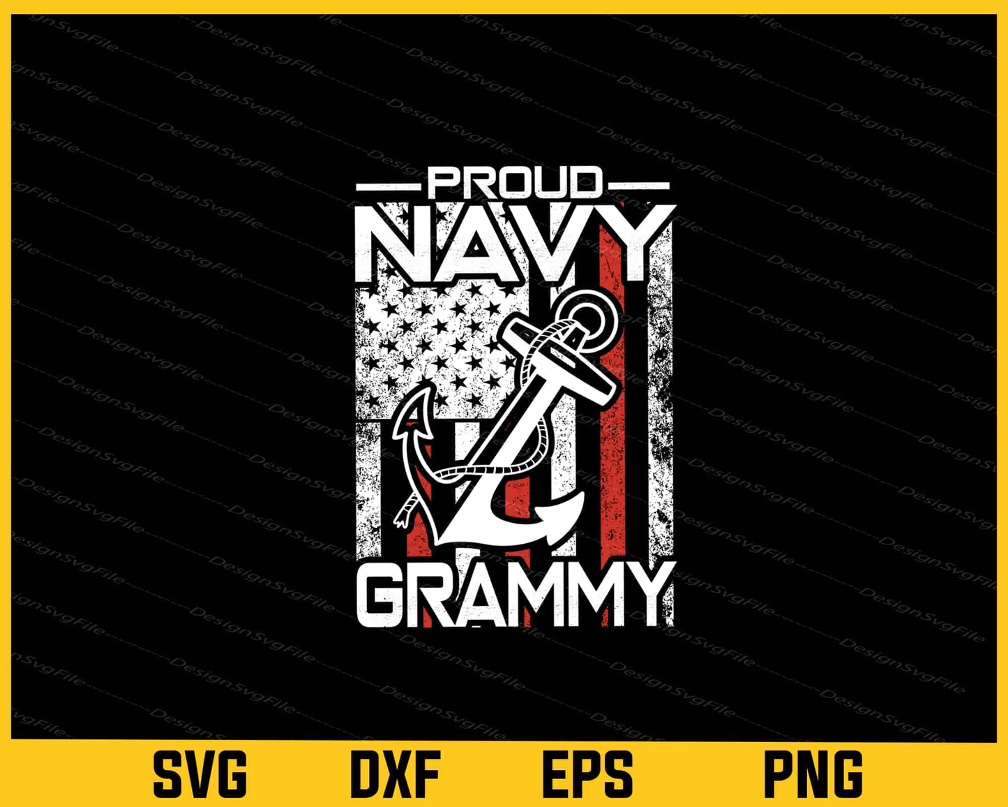 Proud Navy Grammy Svg Cutting Printable File  - Premium Cutting Files in SVG, PNG & EPS Formats - Premium SVG Cutting Files for Crafts