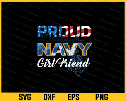 Proud Navy girl friend Svg Cutting Printable File  - Premium Cutting Files in SVG, PNG & EPS Formats - Premium SVG Cutting Files for Crafts