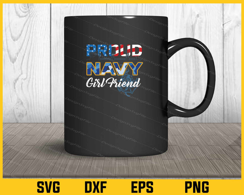 Proud Navy girl friend Svg Cutting Printable File  - Premium Cutting Files in SVG, PNG & EPS Formats - Premium SVG Cutting Files for Crafts