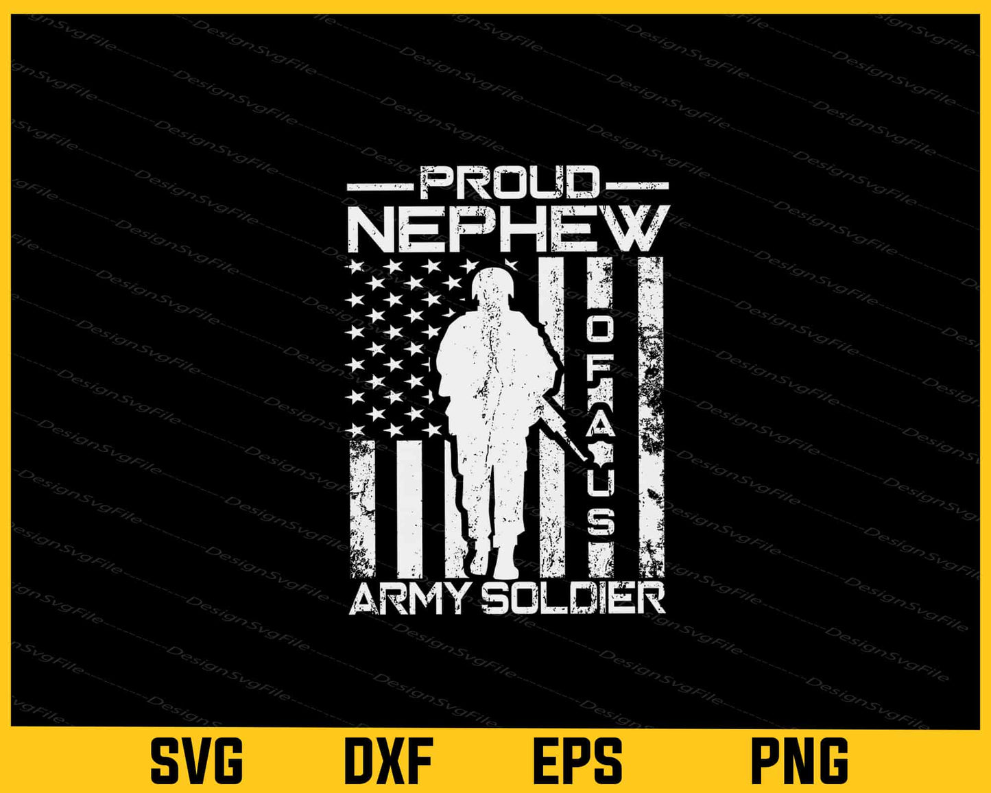 Proud Nephew of a US Army Soldier Svg Cutting Printable File  - Premium Cutting Files in SVG, PNG & EPS Formats - Premium SVG Cutting Files for Crafts