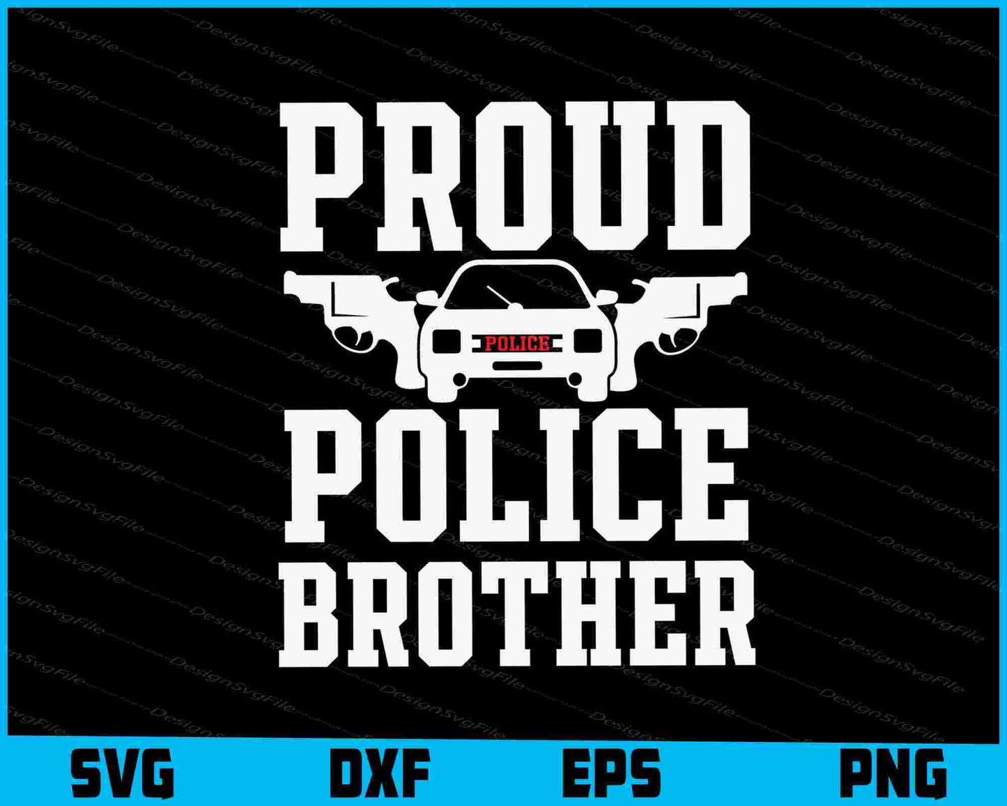 Proud Police Brother SVG