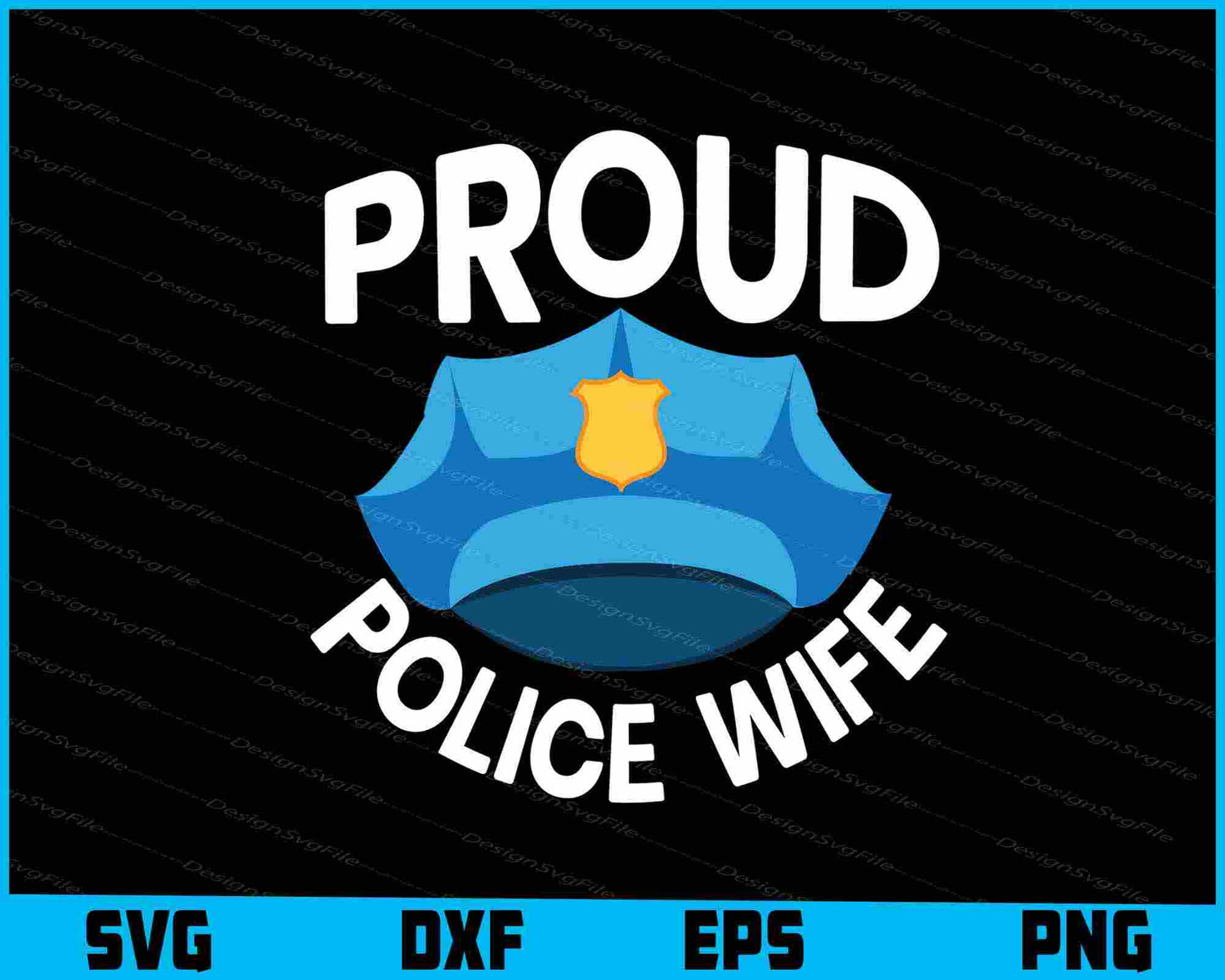 Proud Police Wife SVG, Police Shirt