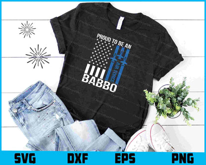 Proud To Be An Air Force Babbo SVG, American Flag Shirt