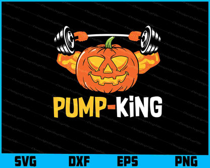 PumpKing Halloween Gym SVG PNG Printable File  - Premium Cutting Files in SVG, PNG & EPS Formats - Premium SVG Cutting Files for Crafts